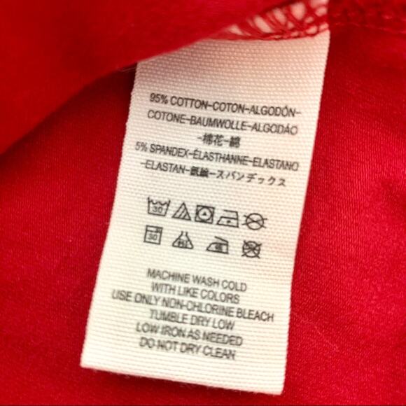 FREE PEOPLE NWOT Ruffle Sleeve Cherry Red Shirt Top Blouse – Small - Picture 9 of 11